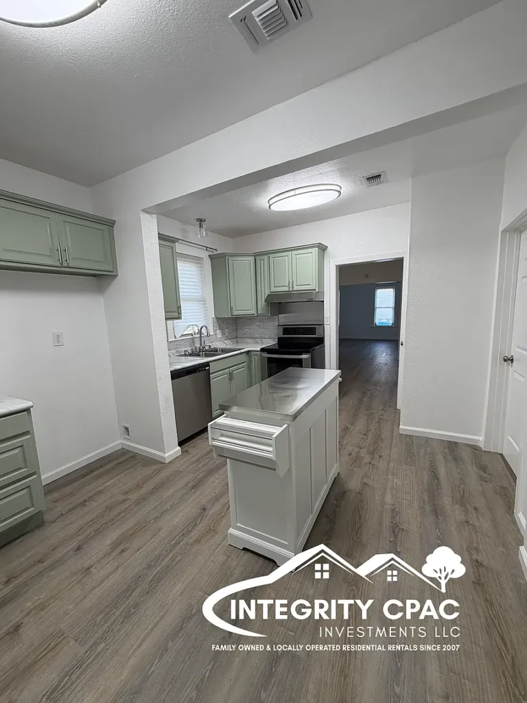 Bright modern kitchen interior - north texas rental