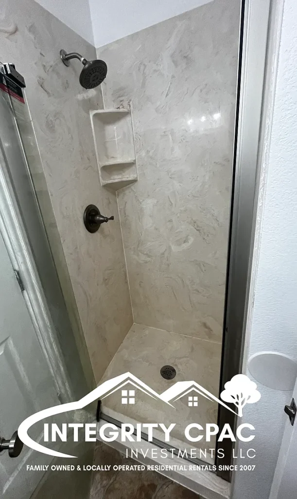 Updated shower, 1415 Lanius, Integrity CPAC